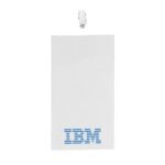 4" x 8" Printed Oversized Vertical Vinyl Pouch with Bulldog Clip