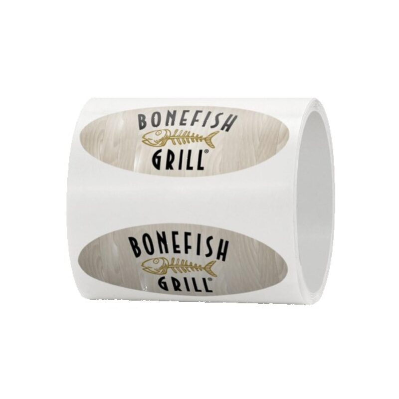 5" x 2" Oval Roll Labels - 2