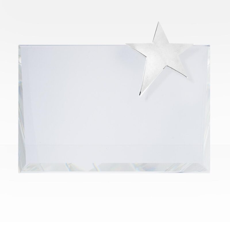 5" x 7" Star Wedge Award - 1