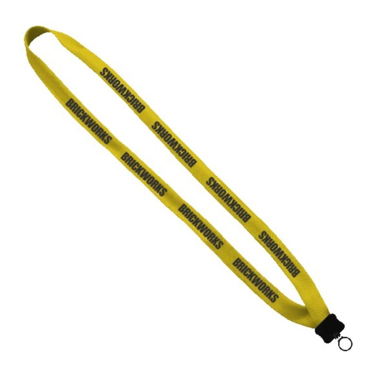 5/8" Polyester Lanyard with Plastic Clamshell & O-Ring - 9