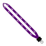 5/8" Tubular Lanyard with Plastic Clamshell & O-Ring