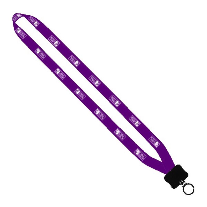 5/8" Tubular Lanyard with Plastic Clamshell & O-Ring - 2