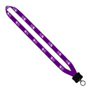 5/8" Tubular Lanyard with Plastic Clamshell & O-Ring