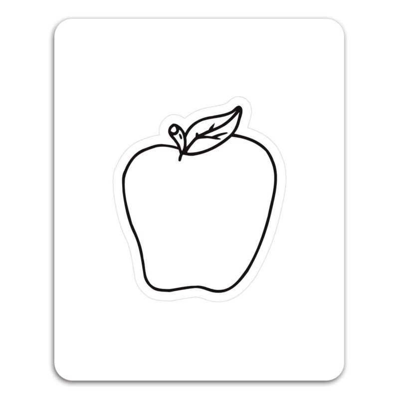 Apple Punch Out Picture Frame Magnet - 1