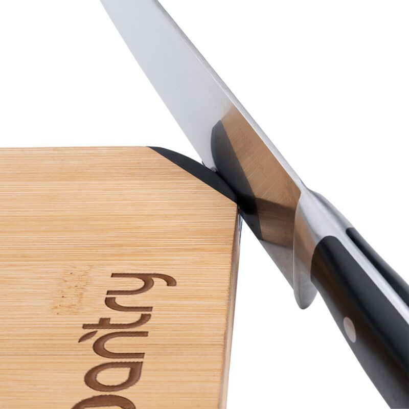Bamboo Cutting Board w/Knife Sharpener - 2