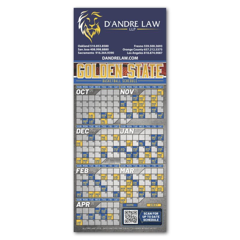 Basketball Schedule Magnet