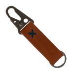 Busker Leather Keychain with Antique Nickel Carabiner - 2