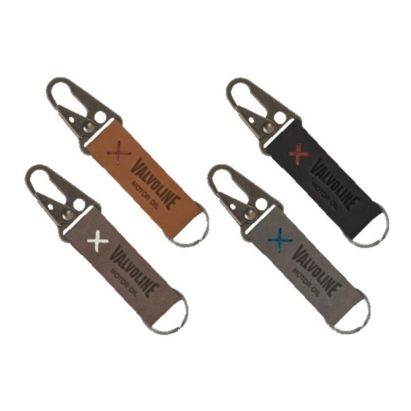 Busker-Leather-Keychain-with-Antique-Nickel-Carabiner-TBUSKER Busker Leather Keychain with Antique Nickel Carabiner