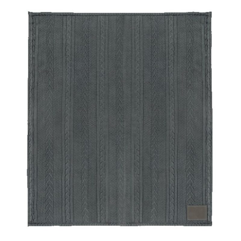 Cable Sherpa Blanket - 4
