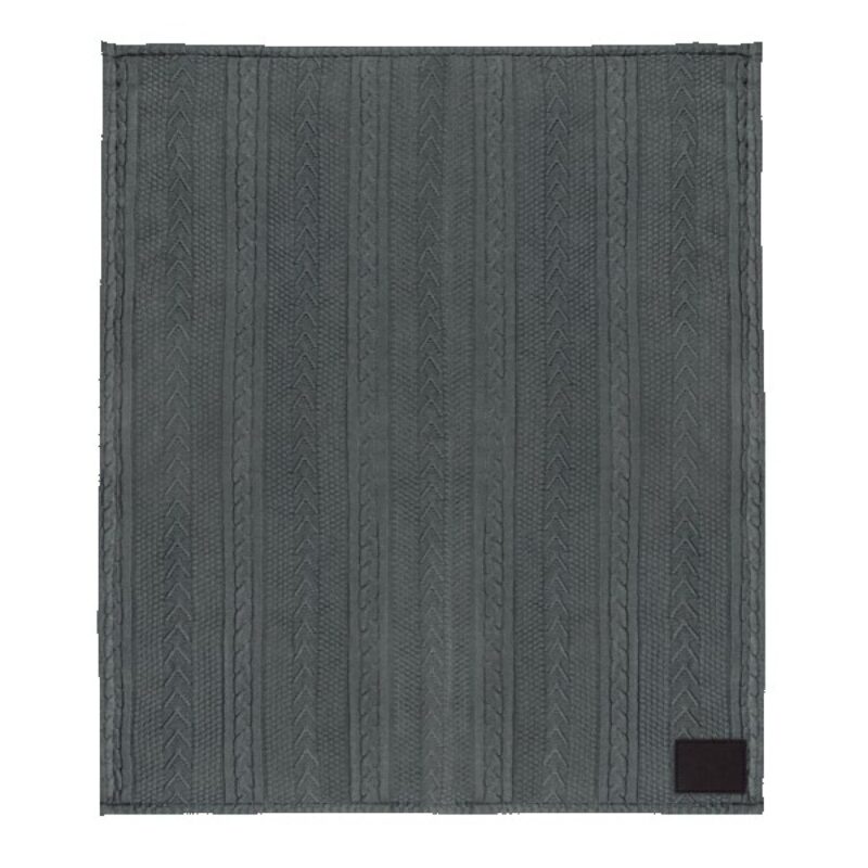 Cable Sherpa Blanket - 7