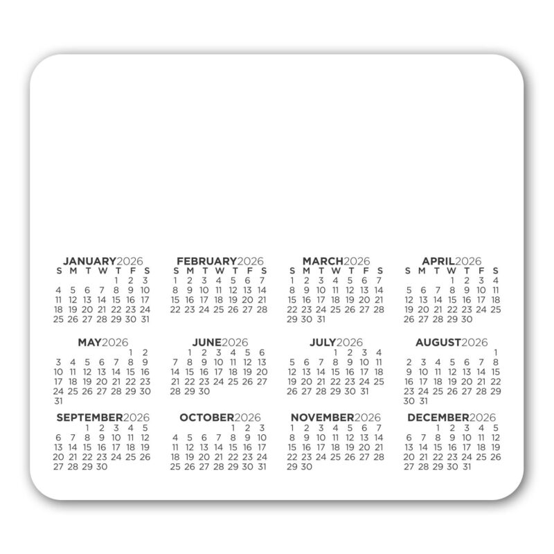 Calendar Round Corner Magnet - 1
