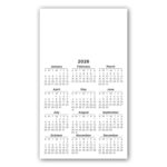 Calendar Square Corner Magnet 3 1/2 x 6 - 1