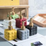 Ceramic Hand Soap Dispenser Lotion Dispenser Countertop Soap Dispensers for Hotel Bathroom - 3