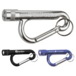 "Chiron Light" Metal Carabiner Flashlight w/Split Ring Attachment