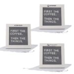 Cipher Wood Frame with Plastic Letter Board