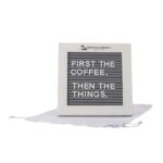 Cipher Wood Frame with Plastic Letter Board - 3