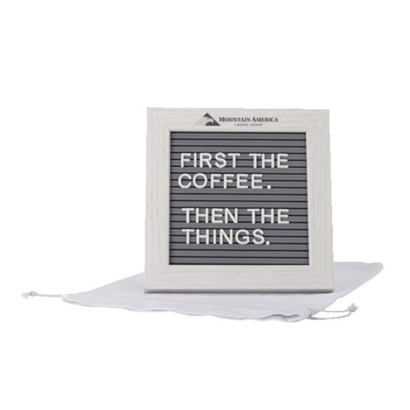 Cipher Wood Frame with Plastic Letter Board - 3