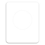 Circle Punch Out Picture Frame Magnet - 1