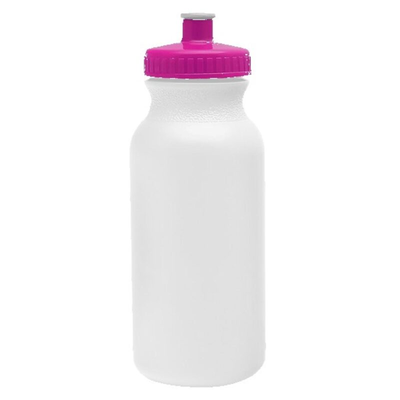 Circuit 20oz Bike Bottle - White w/Push-Pull Lid - 7