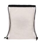 Clear Vinyl Drawstring Bag - 1