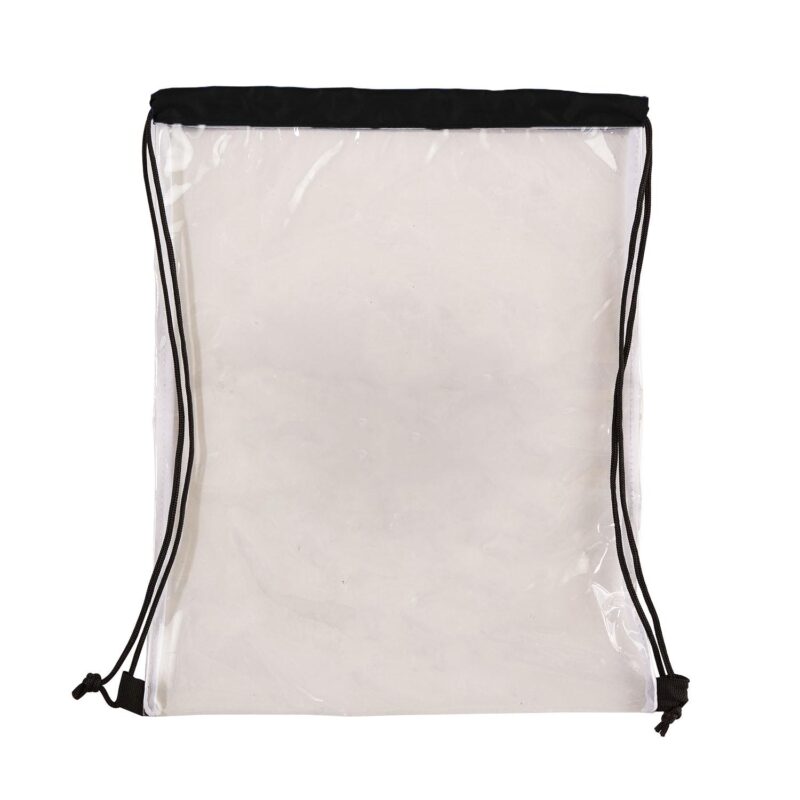 Clear Vinyl Drawstring Bag - 1
