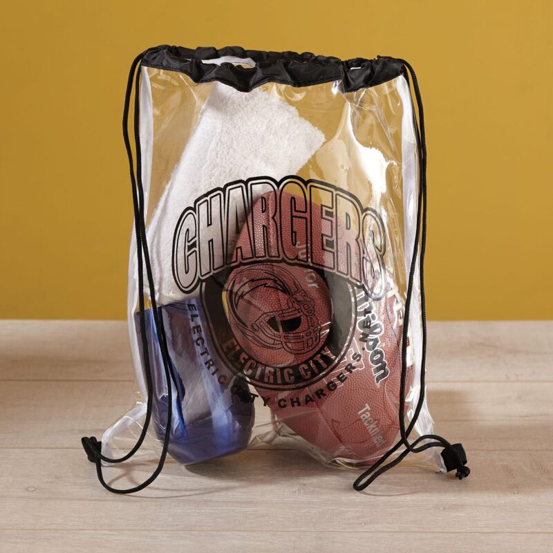 Clear Vinyl Drawstring Bag - 2
