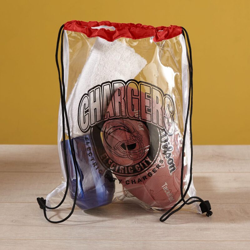 Clear Vinyl Drawstring Bag - 4