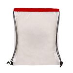 Clear Vinyl Drawstring Bag - 6
