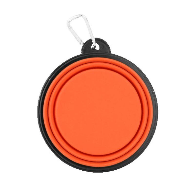Collapsible Silicone Pet Bowl w/Carabiner - 1