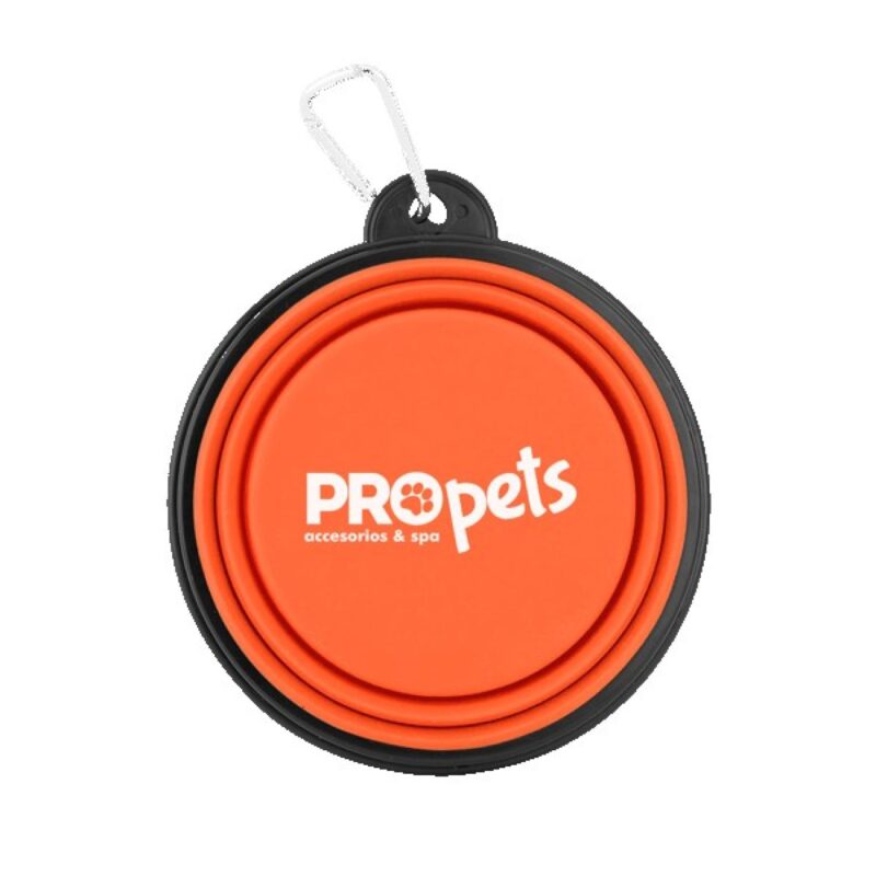 Collapsible Silicone Pet Bowl w/Carabiner - 7