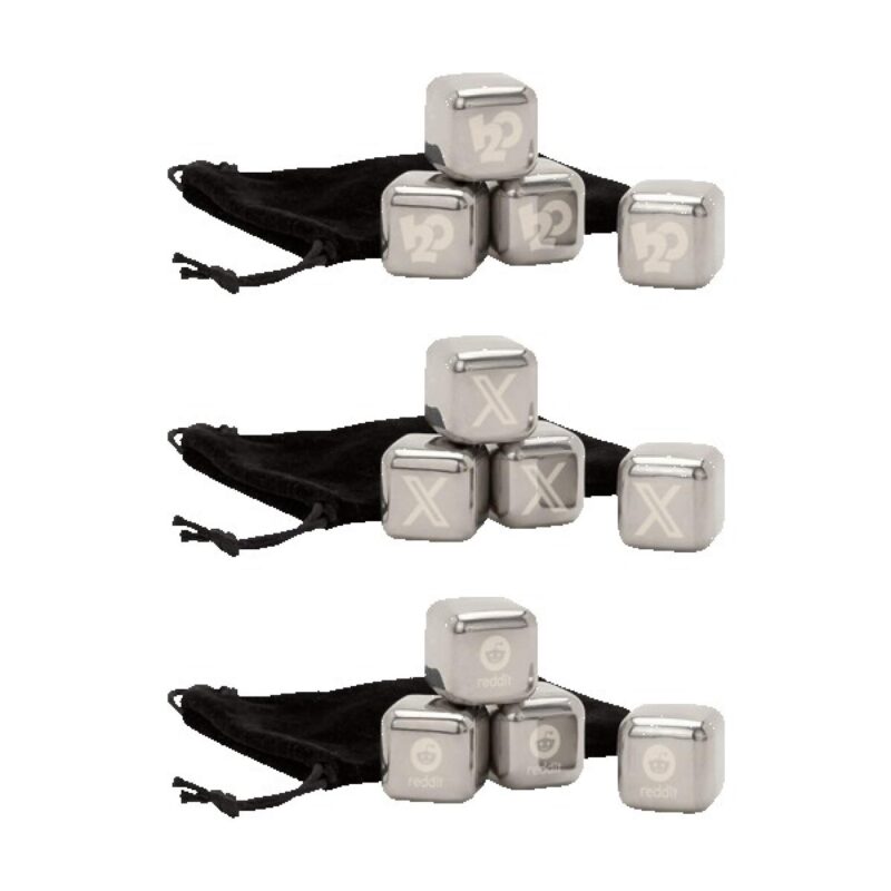 Cottonmouth Stainless Steel Ice Cubes