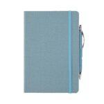 Crosshatch PU Notebook With Pen - 3