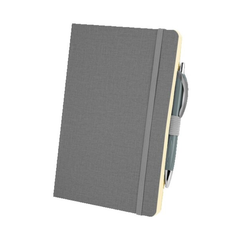 Crosshatch PU Notebook With Pen - 7