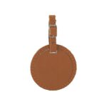 Culver Round Leather Luggage Tag - 1