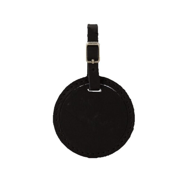 Culver Round Leather Luggage Tag - 4