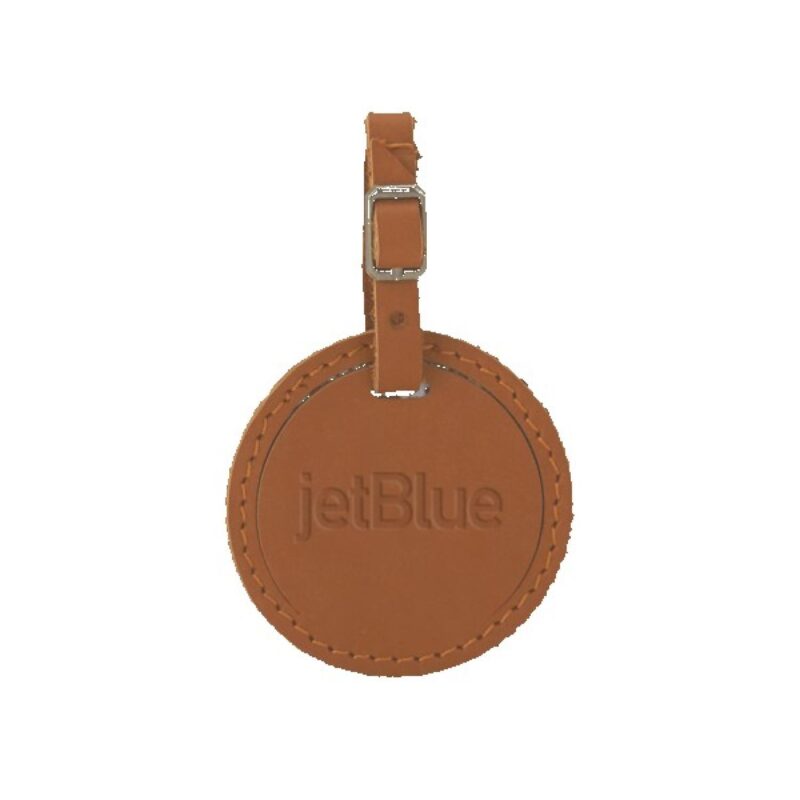 Culver Round Leather Luggage Tag - 5