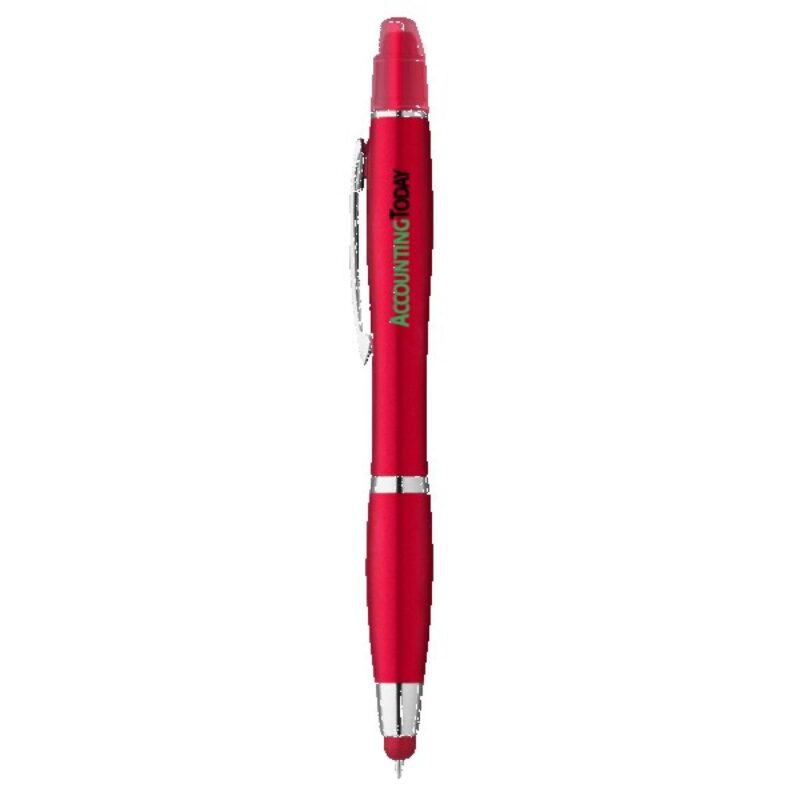Curvaceous Metallic Stylus Highlighter Pen - 2
