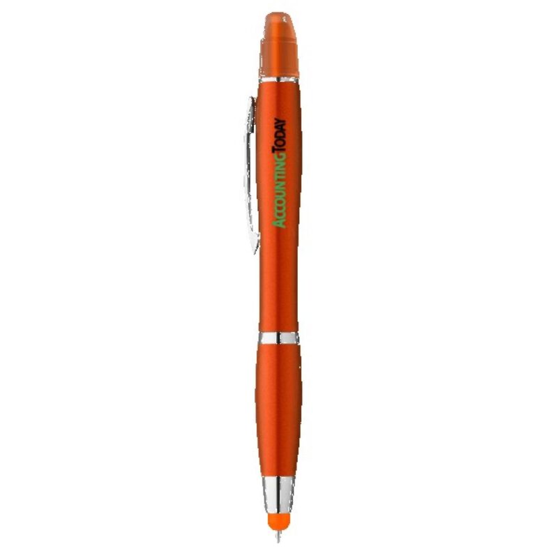 Curvaceous Metallic Stylus Highlighter Pen - 3