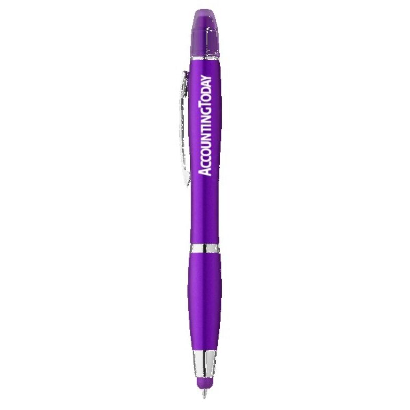 Curvaceous Metallic Stylus Highlighter Pen - 5