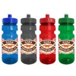 Cycle 24oz Recycled Transparent Bike Bottle w/Push-Pull Lid