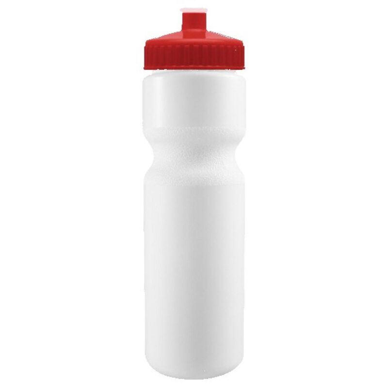 Cyclo-Cross 28oz Bike Bottle - White w/Push-Pull Lid - 5