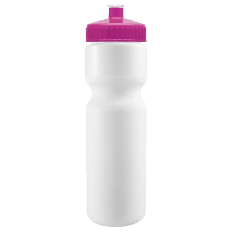 Cyclo-Cross 28oz Bike Bottle - White w/Push-Pull Lid - 6