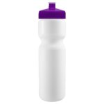 Cyclo-Cross 28oz Bike Bottle - White w/Push-Pull Lid - 7
