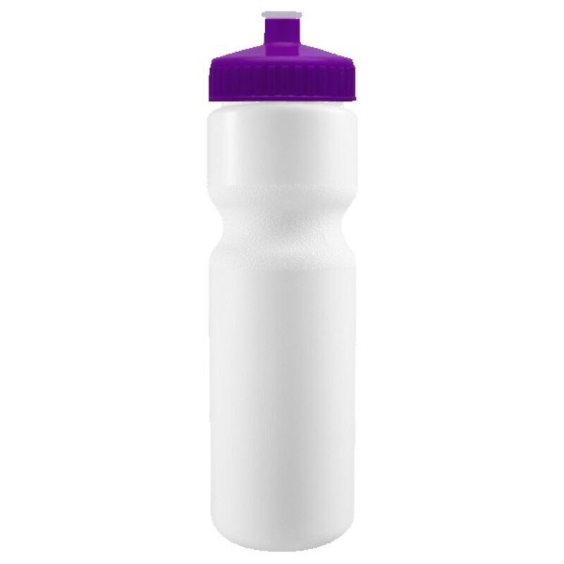Cyclo-Cross 28oz Bike Bottle - White w/Push-Pull Lid - 7