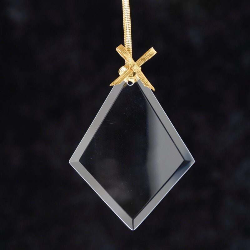 Diamond Jade Glass Ornament - 1