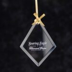 Diamond Jade Glass Ornament - 2
