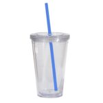 Double Wall 16 Oz Tumbler - Clear - 1