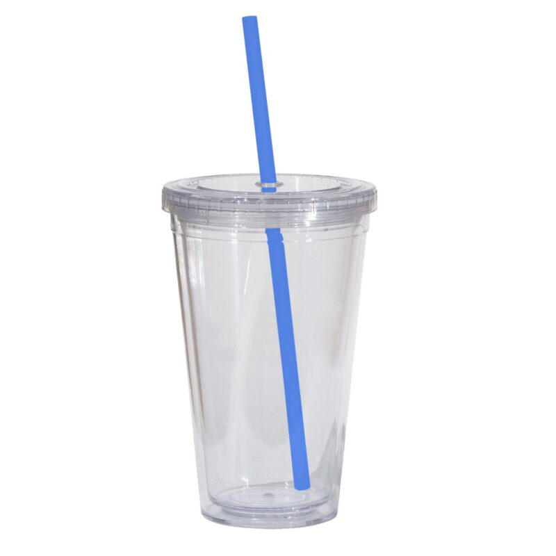 Double Wall 16 Oz Tumbler - Clear - 1
