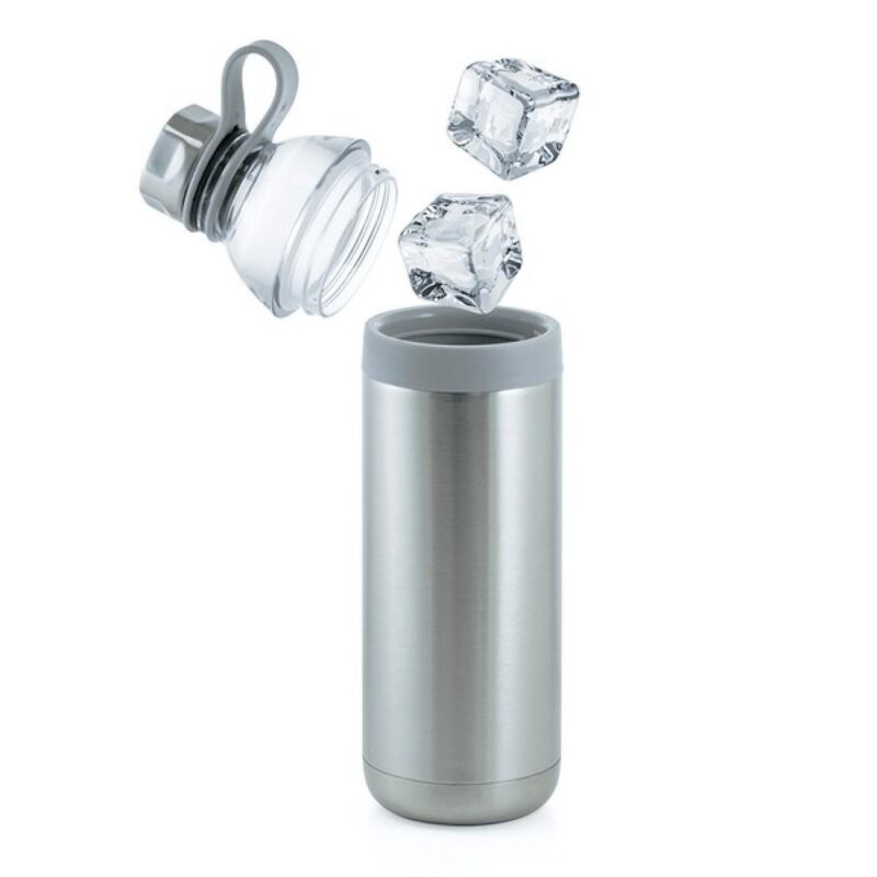 Dual Opening Stainless Steel Water Bottle - 20 Oz. - 6