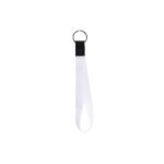 Dye Sublimated Keychain with Leather Accent - 4